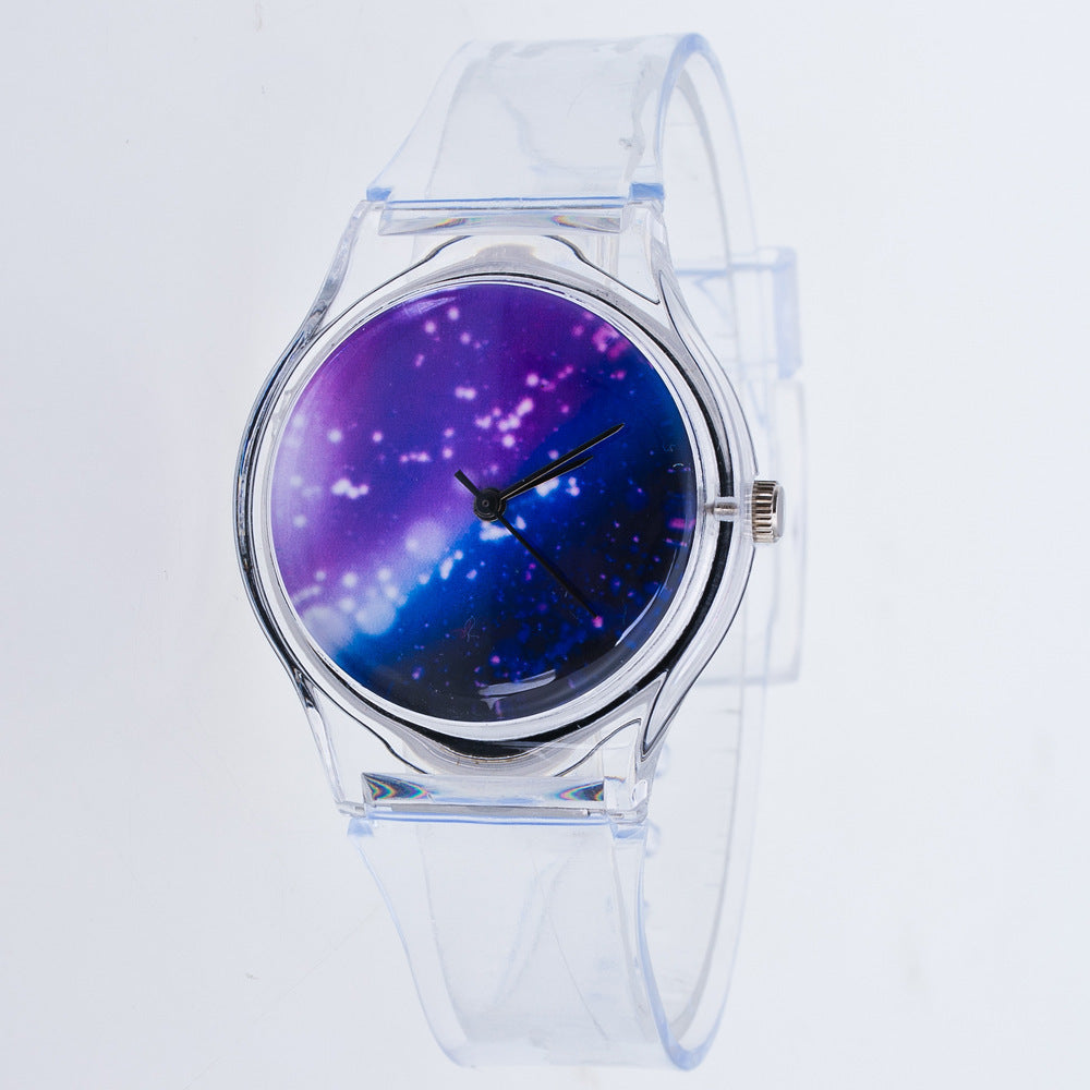 Korean Fashion And Beautiful Color Jelly Student Casual Watch