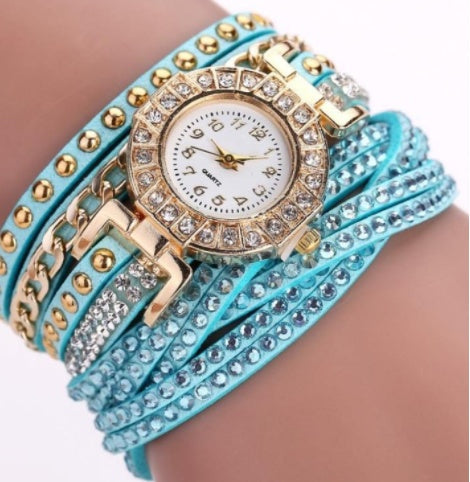 Fashion Ladies Twist Braided Quartz Watch